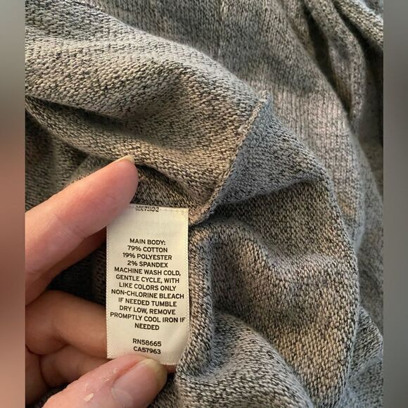 NWT Caslon grey midi sweater dress size small 79% cotton - Picture 8 of 8